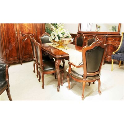 Стул классический в коже