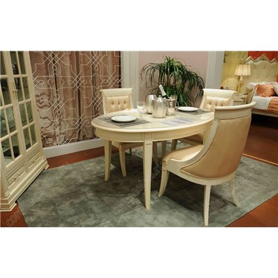 Обеденный стол овальный раскладной 160-200