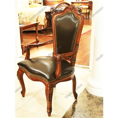 Кресло стул для гостиной в коже