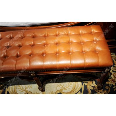 Банкетка в прихожую в коже