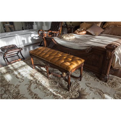 Банкетка в прихожую в коже