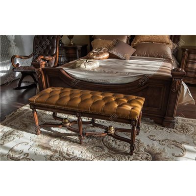 Банкетка в прихожую в коже