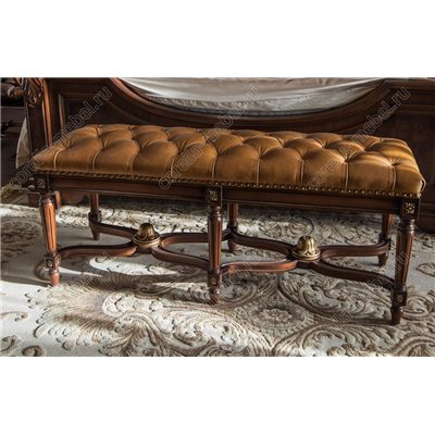 Банкетка в прихожую в коже