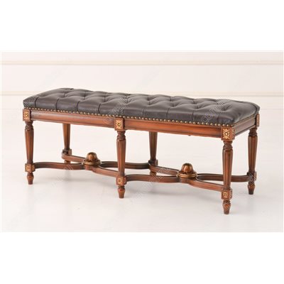 Банкетка в прихожую в коже