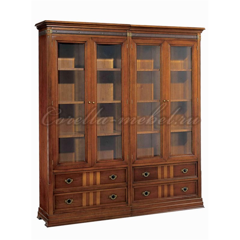 Книжный шкаф для дома двухдверный (левый, правый)