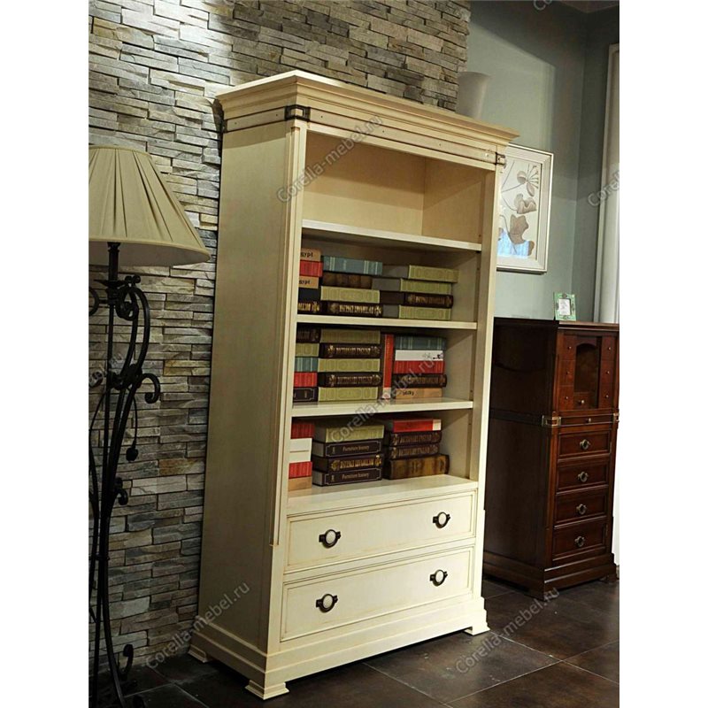 Книжный шкаф для дома белый