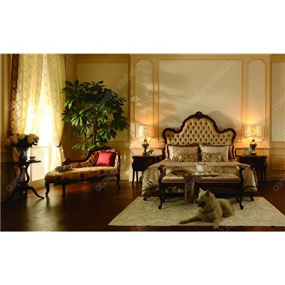 Классическая кровать в ткани (матрац 2.0*1.8)