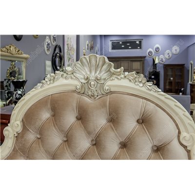 Классическая кровать в ткани (матрац 2.0*1.8)