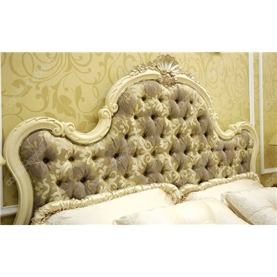 Классическая кровать в ткани (матрац 2.0*1.5)