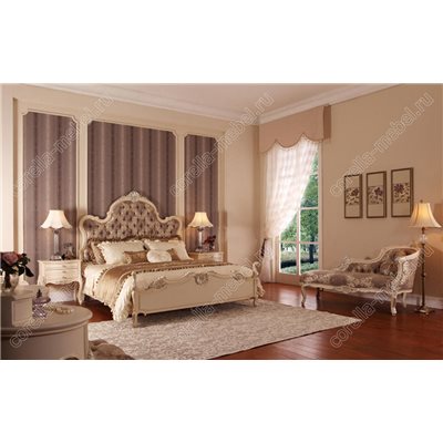 Классическая кровать в ткани (матрац 2.0*1.5)