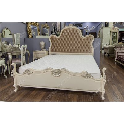 Классическая кровать в ткани (матрац 2.0*1.5)